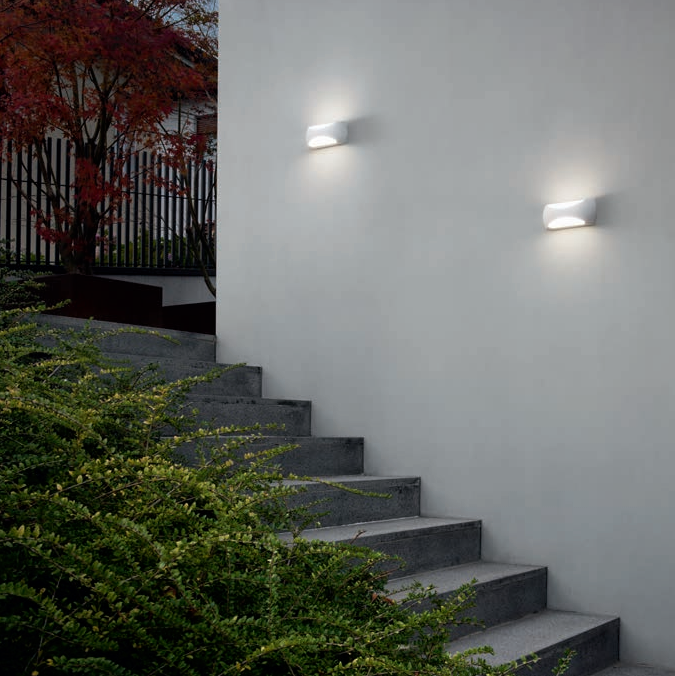 GEALUCE Applique in plastica bianco-antracite IP65 LED GEALUCE Applique in plastica bianco-antracite IP65 LED